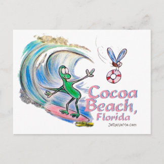 Durante Surfen Cocoa Beach, Florida Postkarte