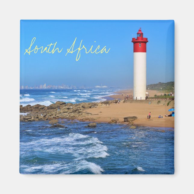 Durban Lighthouse Ocean South Africa Magnet (Vorne)