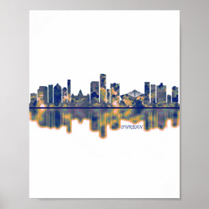 Durban Skyline Poster