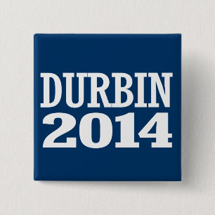 DURBIN 2014 BUTTON