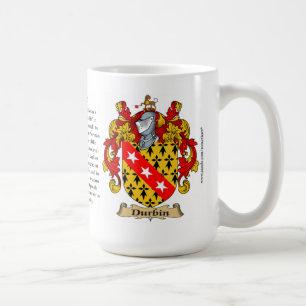 Durbin, der Ursprung, die Bedeutung und das Wappen Kaffeetasse