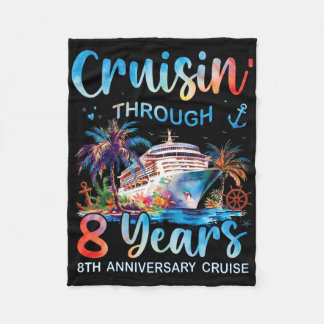 Durch 8 Jahre cruisen 8. Jubiläums-Kreuzfahrt Tri Fleecedecke