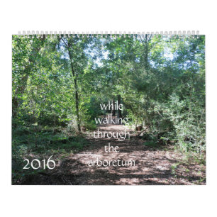 durch das Arboretum gehen, Naturkalender Kalender
