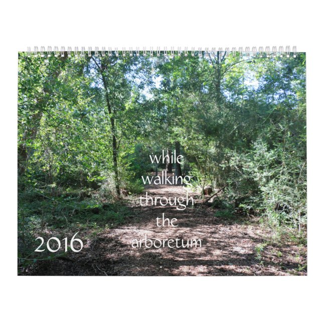 durch das Arboretum gehen, Naturkalender Kalender (Titelbild)