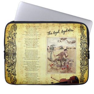Durch das Betrachten von Glas Alice Wonderland Alt Laptopschutzhülle