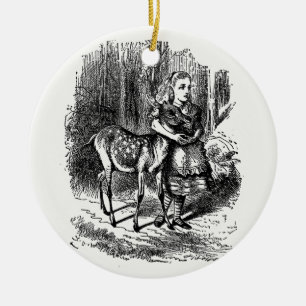 Durch das Blickfeld - Alice und der Vater Keramik Ornament