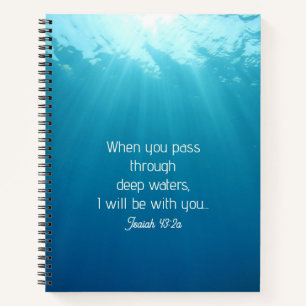 Durch das "Deep Waters Prayer Journal" Notizbuch