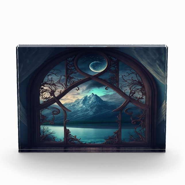 Durch das Fenster "Mondlicht" Fotoblock (Vorderseite)