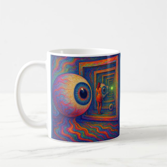 "Durch das Gefängnis" Kaffeetasse (Links)