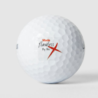 Durch das Kreuz einwandfrei gemacht. Golfball