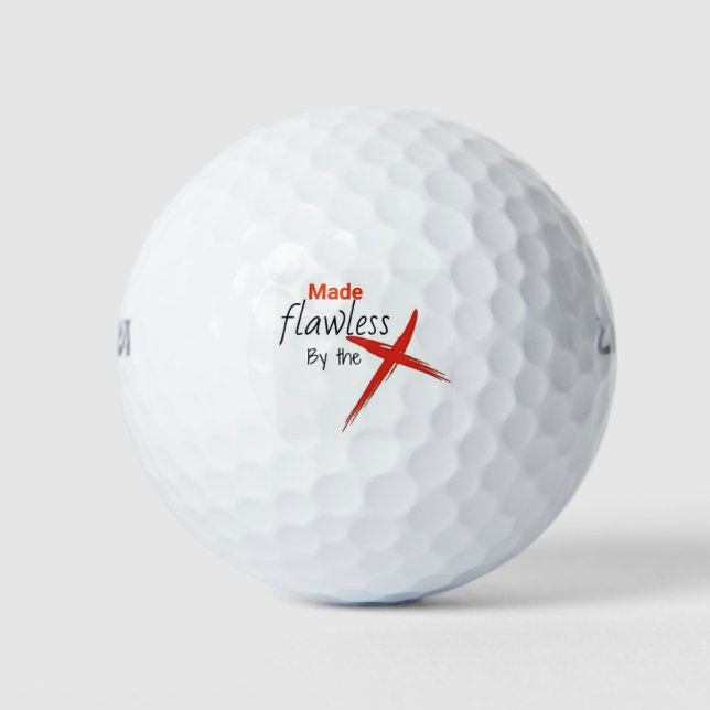 Durch das Kreuz einwandfrei gemacht. Golfball (Vorderseite)