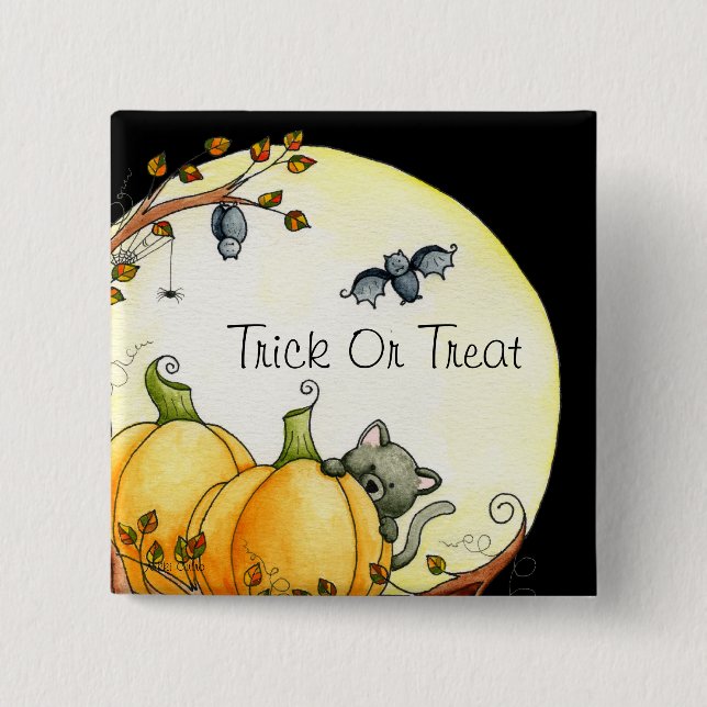 Durch das Licht des Mond-Knopfes Button (Vorderseite)