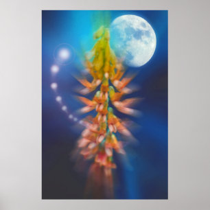 Durch das Licht des Mondes sammeln sich die Engel  Poster