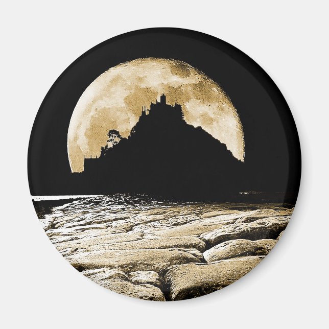 Durch das Licht des Sepia-Mondes Magnet (Vorne)