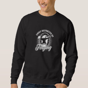 Durch das Schmieden von Metalworker Farrier Horse Sweatshirt