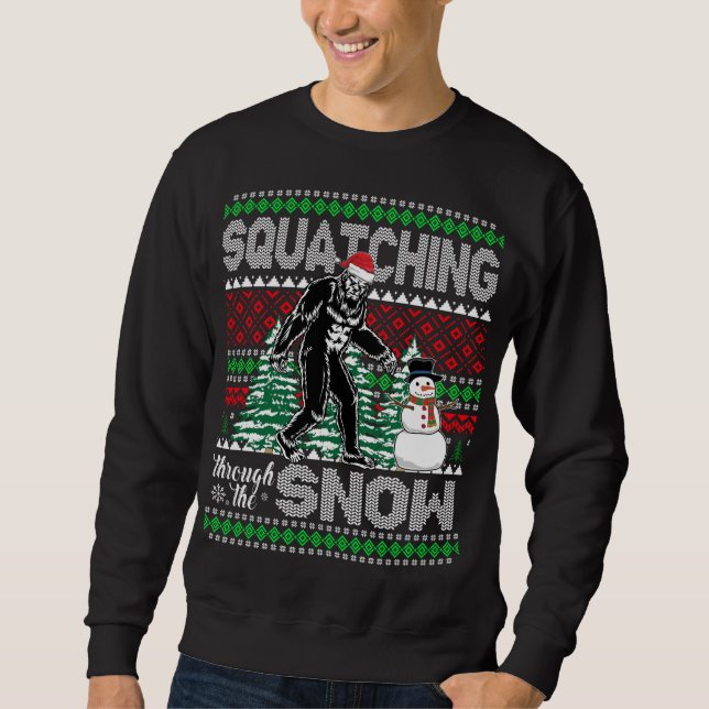 Durch das Schneebussstück, Ugly Sweater C Sweatshirt (Vorderseite)