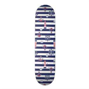 Durch das Seemuster Skateboard