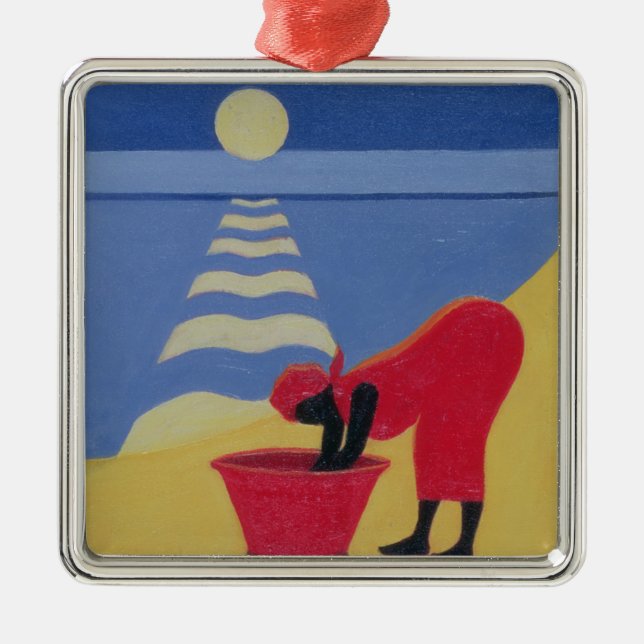 Durch das Seeufer 1998 Silbernes Ornament (Vorne)