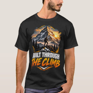 Durch den Aufstieg Geschaffen Bergwandern Design T-Shirt