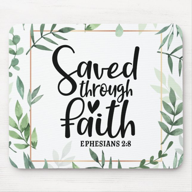 Durch den Glauben gerettet Mousepad (Vorne)