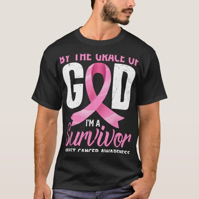 Durch den Gnaden Gott I#39;m ein Überlebender Brus T-Shirt (Vorderseite)