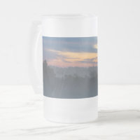Durch den Nebel Mattierte Glass Bier Tasse