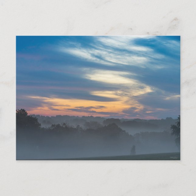 Durch den Nebel Postkarte (Vorderseite)