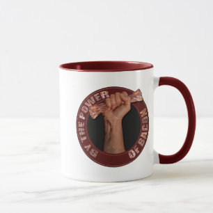 Durch den Power der Speck-Tasse Tasse