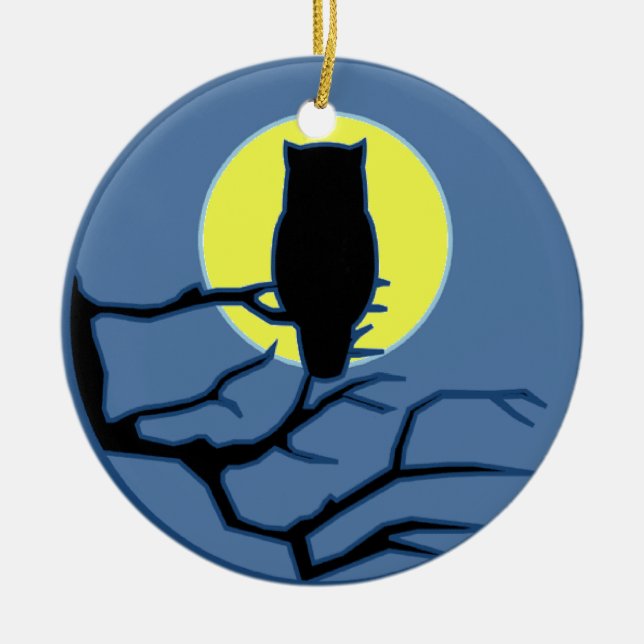 Durch den Schatten des Mondes Keramik Ornament (Vorne)