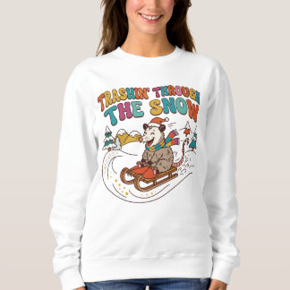 Durch den Schnee trampeln. Sweatshirt