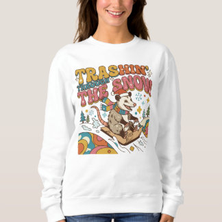 Durch den Schnee trampeln. Sweatshirt