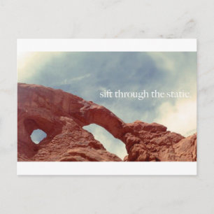 durch den Statik schwenken Postkarte