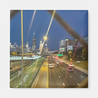 Durch den Zaun Magnet