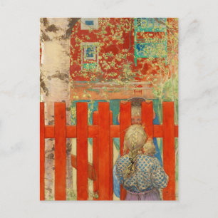 Durch den Zaun Postkarte