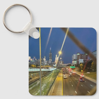 Durch den Zaun Schlüsselanhänger