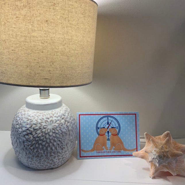 Durch dick-dünne Freundschafts-Hundekarten Dankeskarte (Von Creator hochgeladen)