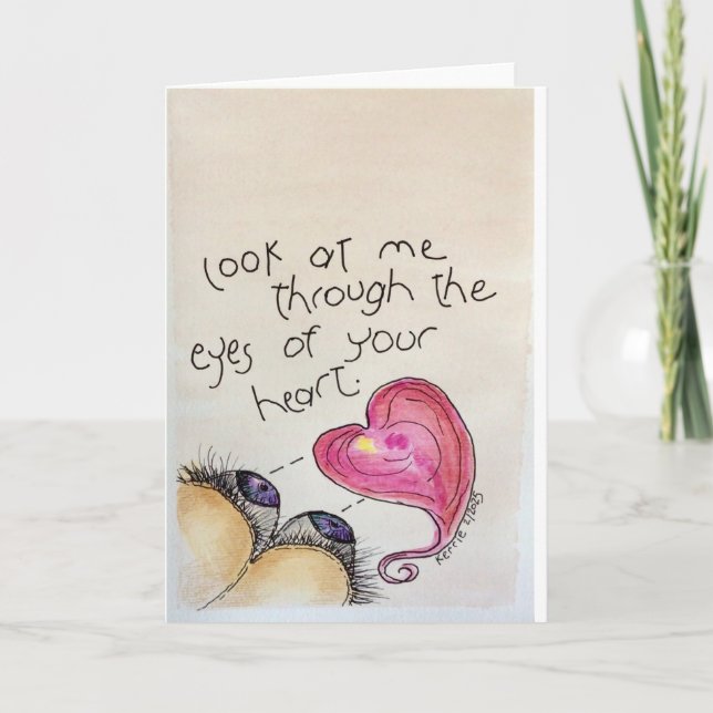 Durch die Augen... Dankeskarte (Vorderseite)