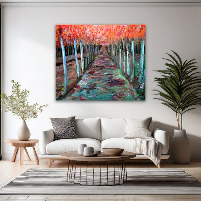 Durch die Bäume Leinwanddruck (Von Creator hochgeladen)