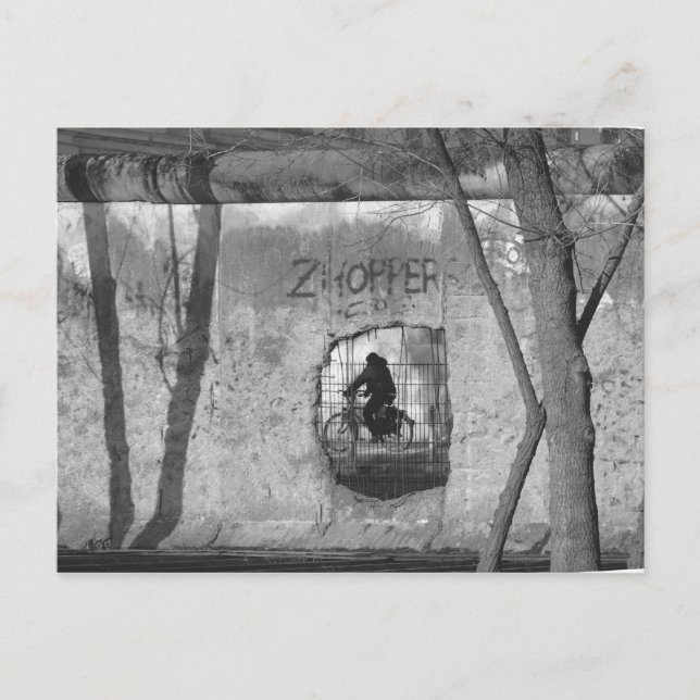 Durch die Berliner Mauer III Postkarte (Vorderseite)