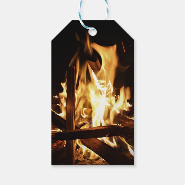 Durch die Flammen Geschenkanhänger (Vorderseite)