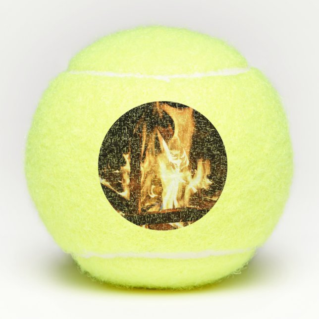 Durch die Flammen Tennisbälle (Vorderseite)