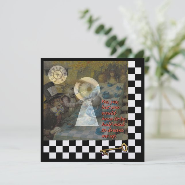 Durch die Keyhole-Einladung (Stehend Vorderseite)