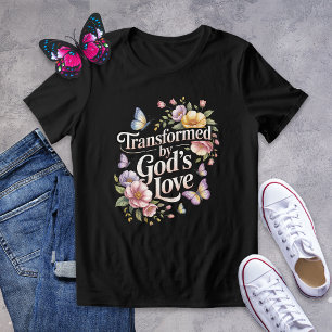 Durch die Liebe des Shirts der Blütenschmetterling