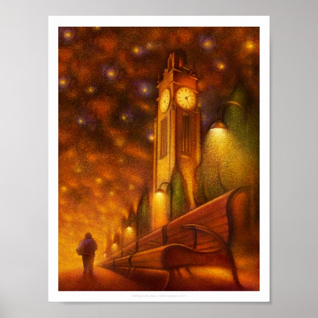 Durch die Sterne laufen Poster (Vorne)