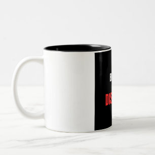 Durch Disziplin Errichtet Kraftdreikampf-Turnhalle Zweifarbige Tasse
