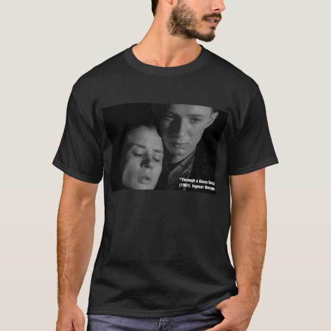 "Durch ein Glas dunkel" - Bergman Vectorized T-Shirt (Vorderseite)
