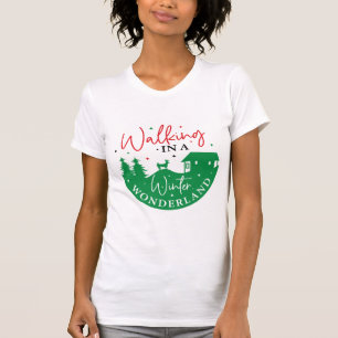 Durch einen winterlichen Wunderland lustig T-Shirt