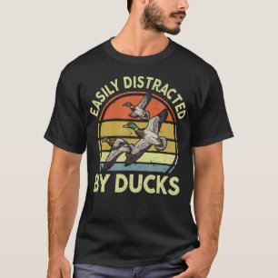 Durch Enten Leicht Ablenkbar Jagen - Jäger-Vater M T-Shirt
