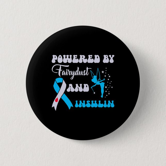 Durch Fairydust und Insulindiabetes-Awarene Button (Vorderseite)