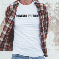 Durch Glauben angetriebenes christliches T-Shirt